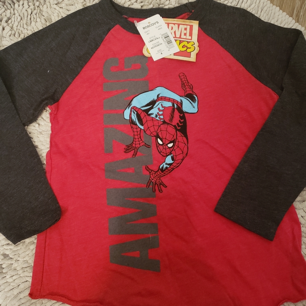 Boys long sleeved Spiderman shirt